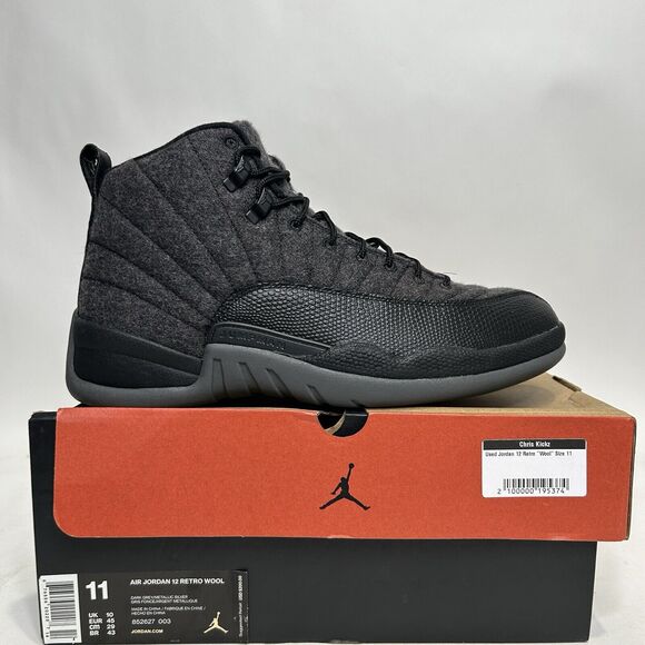 Nike Shoes Air Jordan 12 Retro “Wool/Dark Grey" 2024 - Picture 4 of 9